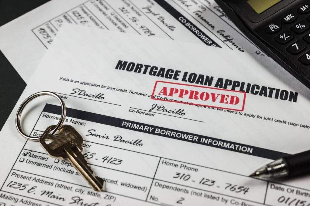 Approved mortgage loan documents for Texas home purchase