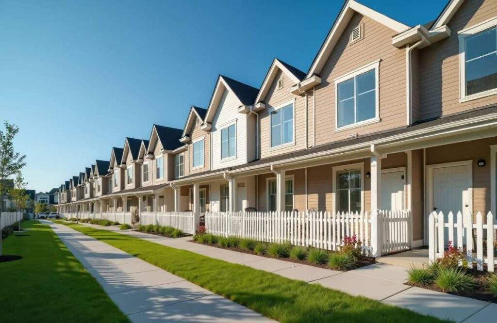 Modern residential townhome development in San Antonio representing a core real estate asset.